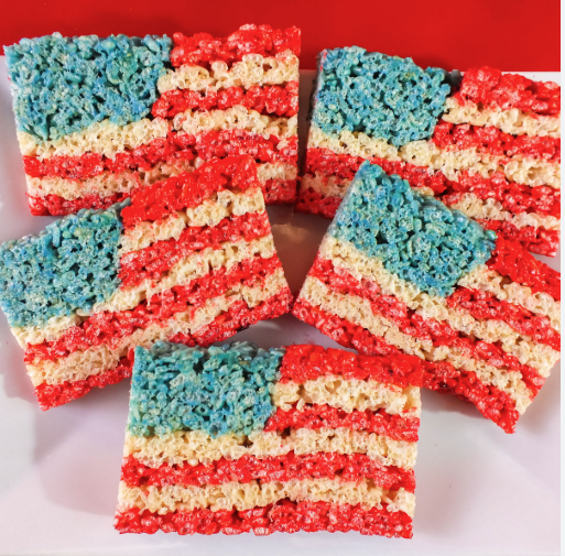 4th of July Rice Krispie Treats 🇺🇸