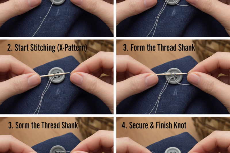 How to sew on a button