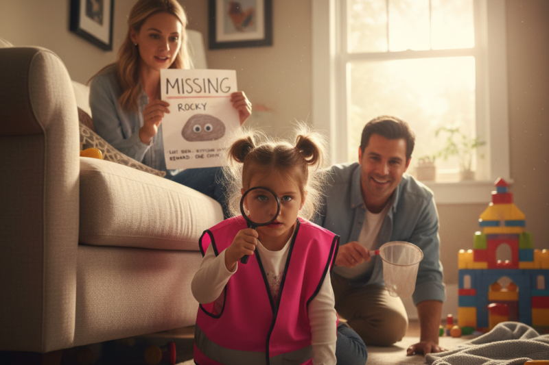 My Pet Rock Ran Away: A child genuinely believes their pet rock has run away