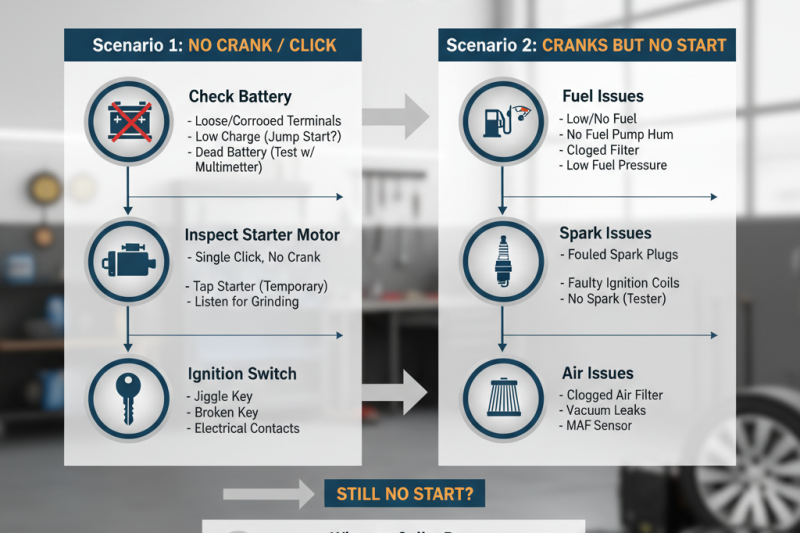 Solve the problem of car not starting