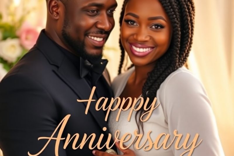 Happy anniversary to my lovely wife 4 years down a life to to go I love you and I pray God continue to bless our path